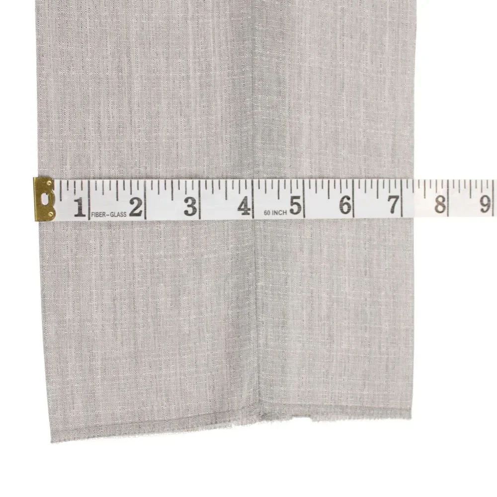 PT01 NWT Flat Front Dress Pants Size 50 34 US Solid Light Gray Melange 100% Wool - Picture 11 of 11